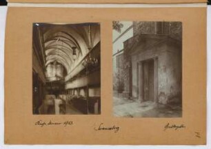 Kirche, Strausberg. Grabkapelle, Strausberg: Ansichten (aus: Skizzen- und Fotoalbum 29)