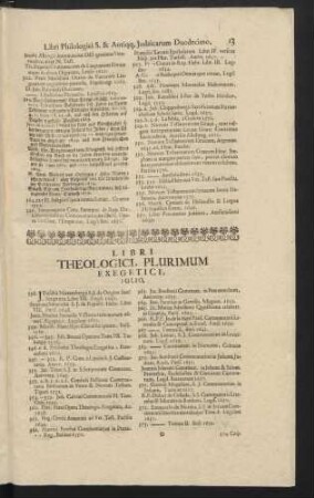 Libri Theologici, Plurimum Exegetici