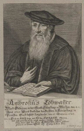Bildnis des Ambrosius Lobwasser