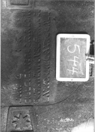 Grabstein 544 (Detailaufnahme 2)