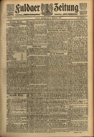 Dritte Ausgabe vom Samstag, den 04. Dezember 1909.