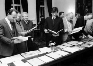 Freiburg: Erzbischöfliches Palais, Notenausstellung