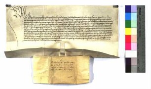 Friedrich, Pfalzgraf bei Rhein und Herzog in Bayern, Erztruchsess des Reiches und Kurfürst, beurkundet, dass er auf zehn weitere Jahre eine Einung mit der Reichsstadt Heilbronn (Helpronn) geschlossen hat.
