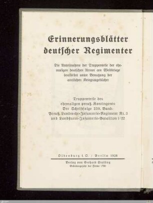 Geschichte des Preußischen Landwehr-Infanterie-Regiments Nr. 3 : nach den dienstlichen Kriegstagebüchern bearbeitet