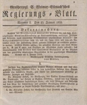 Nr. 2 : 25. Januar 1833