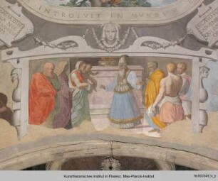 Szenen aus dem Alten und Neuen Testament : Christusszenen : Darbringung Jesu im Tempel
