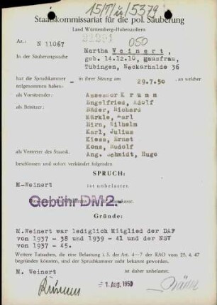 Weinert, Martha