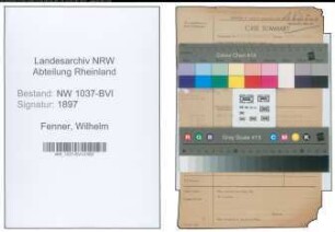 Entnazifizierung Wilhelm Fenner , geb. 09.01.1896 (Verwaltungsbeamter)