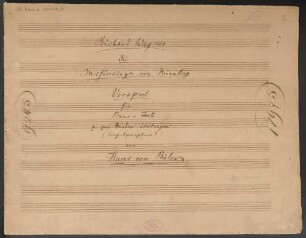 Die Meistersinger von Nürnberg. Auszüge. Arr; pf; C-Dur; WWV 96