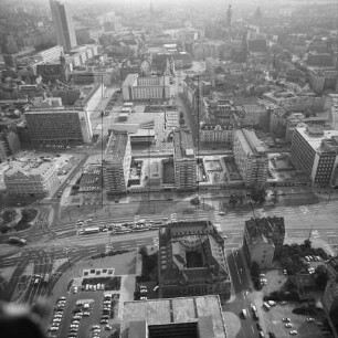 Innenstadt von Leipzig : Blick vom Tröndlinring Richtung Süden