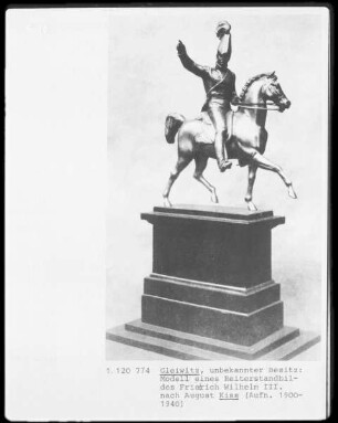 Modell eines Reiterstandbildes Friedrich Wilhelms III.