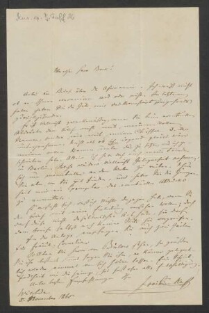 Brief an Musikverlag Ed. Bote und G. Bock  : 08.11.1865