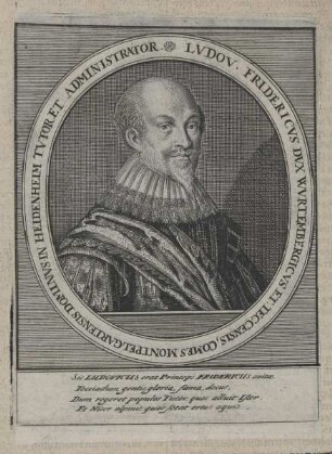 Bildnis des Lvdov. Fridericvs, Herzog von Württemberg-Mömpelgard