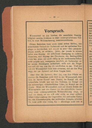 Vorspruch.