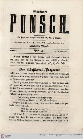 Nro. 3 (16. Januar 1853)