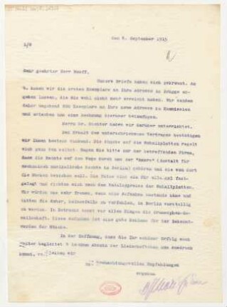 Brief an Rudolf Käser : 06.09.1915
