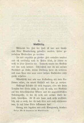 X. Rückfällig