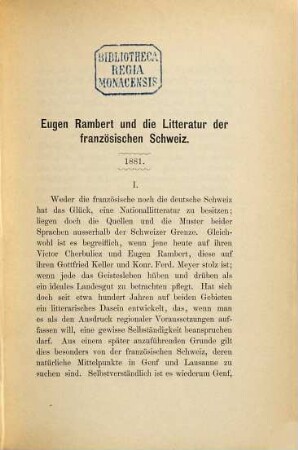 Studien und Wandertage