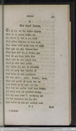 X. Ain dreck finden