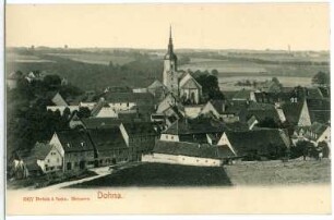 Dohna. Blick auf Dohna