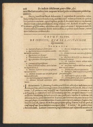 Caput XLVIII. De Indiciis, Quae Ex Latitatione depromuntur.