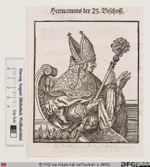 Bildnis Hermann (von Wennerde), 1162-70 Bischof von Hildesheim