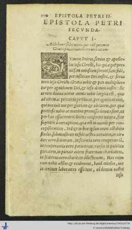 Epistola Petri Secunda.