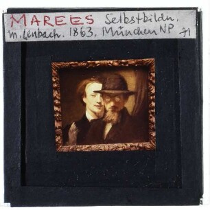 Marées, Selbstportät mit Lenbach (München NP 7874)