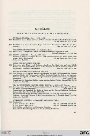 Spanische und italienische Meister (Nr. 858-873)