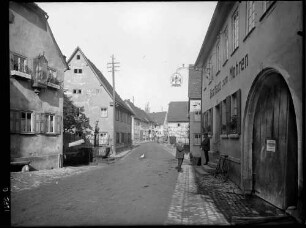 Külsheim Ortsbild mit dem Gasthaus zum Mohren