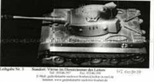 Modell des Panzers "Tiger"
