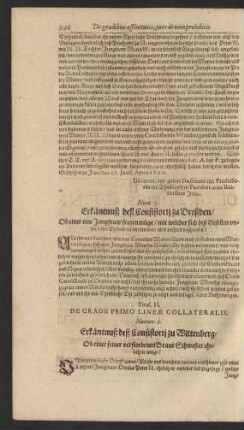 Titul. II. De Gradu Primo Lineae Collateralis.