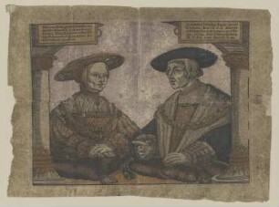 Doppelporträt des späteren Kaisers Ferdinand I. und seiner Frau Anna