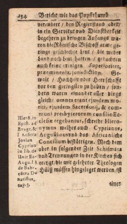 Bericht wie das Papstthumb zur Hochheit kommen.