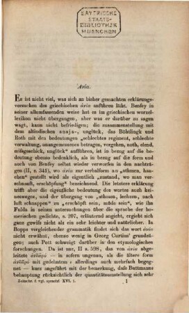 Zeitschrift für vergleichende Sprachforschung auf dem Gebiete der indogermanischen Sprachen. 16, 16. 1867