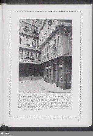 Haus "Zur Kürschnerlaube" und "Gasthaus zu den drei Römern" am Alten Markt