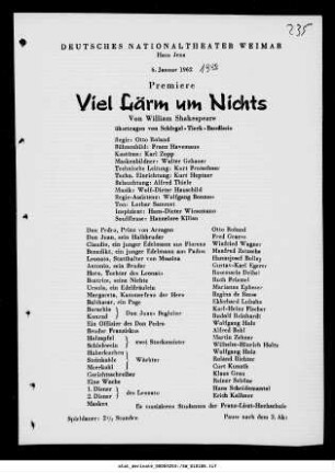 Viel Lärm um Nichts