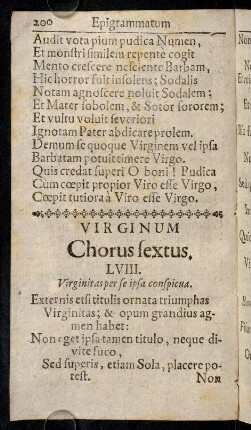 200-213, Virginum Chorus sextus.