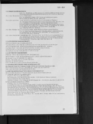 I.6 Aufsichtsbehörde