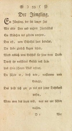 Der Jüngling