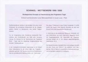 Mehrzweckhalle im neuen Luna-Park, Berlin-Tegel Schinkelwettbewerb 2000: Erläuterungen
