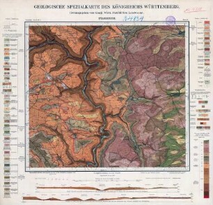 [7318] Stammheim, Geologische Spezialkarte des Königreichs Württemberg
