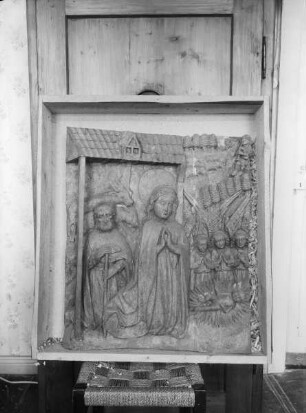 Marienaltar — Die Anbetung des Christuskindes durch Maria und Joseph