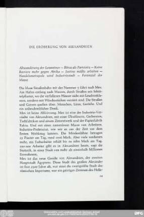 Die Eroberung Von Alexandrien