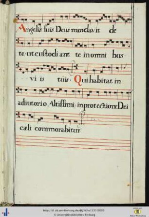 [1r] Antiphonen (Nachtrag des 17. Jhs).