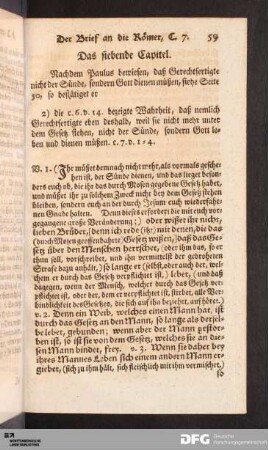Das siebende Capitel.