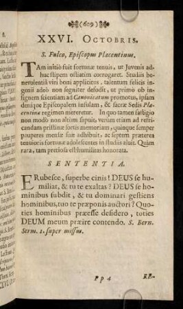 609-620, XXVI. - XXXI. Octobris
