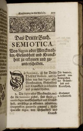 Das Dritte Buch. Semiotica.