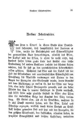 Berliner Schattenseiten