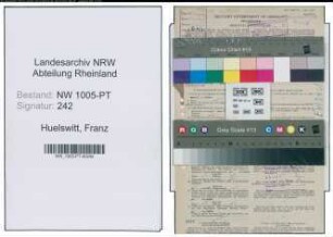 Entnazifizierung Franz Huelswitt , geb. 20.08.1919 (Maler)